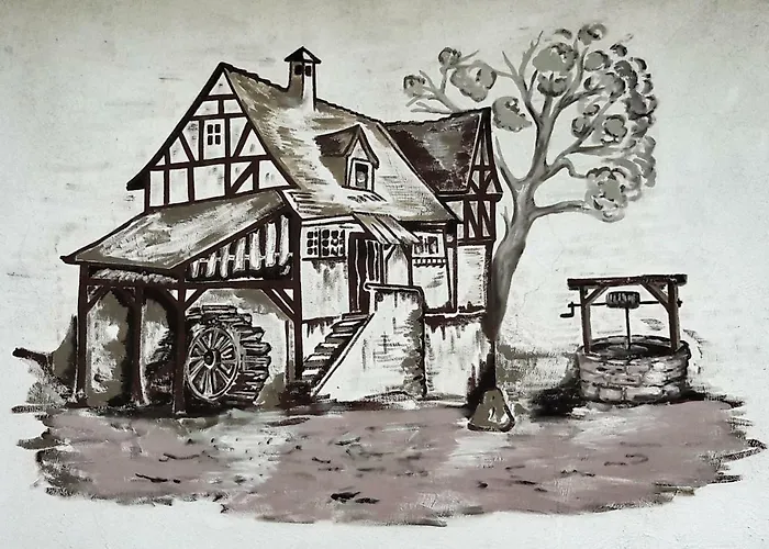 호텔 Cafe Herrmanns Muehle 보드만 루트빅스하펜